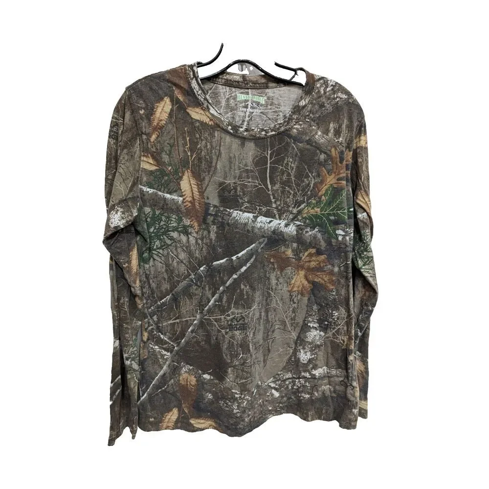 Rustic Ridge‎ Kids Large Long Sleeve Camo Base Layer Shirt Camouflage Hunting